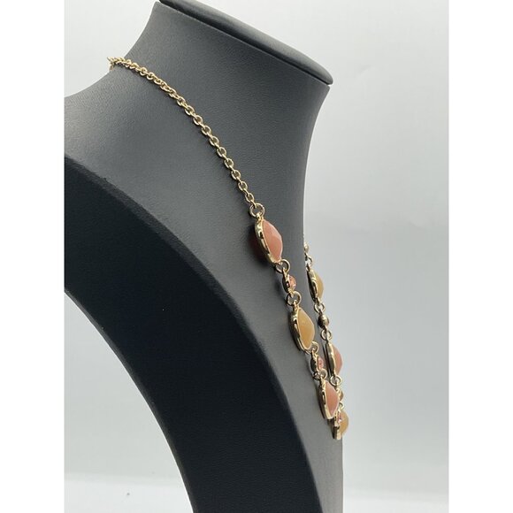 Liz Claiborne Gold-Tone Necklace With Pink Accents - Picture 2 of 5